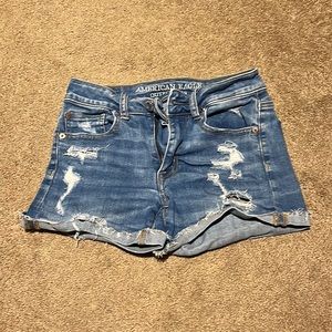 Used super stretch, American eagle jean shorts